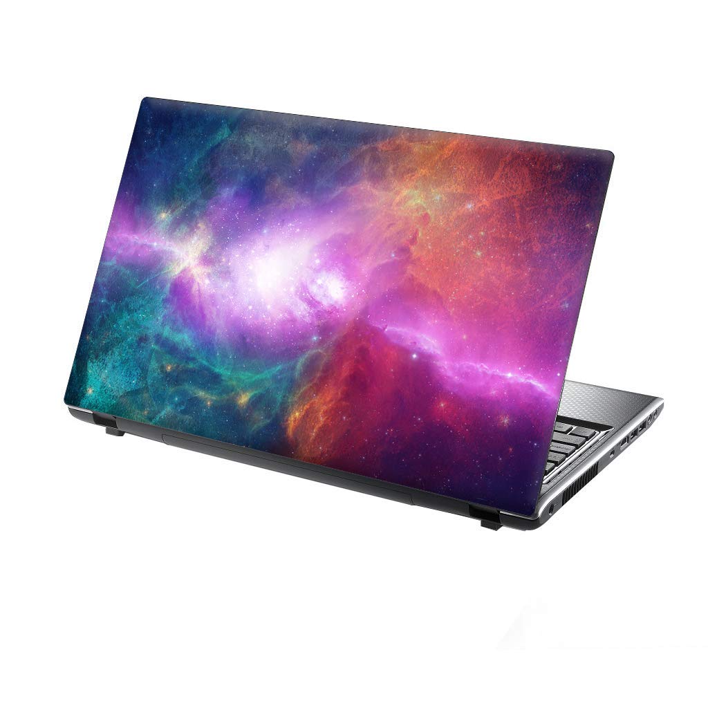 Autocollant Vinyle Yin Yang Pour PC Portable 13-14" - Design Cuir 34x23,5cm