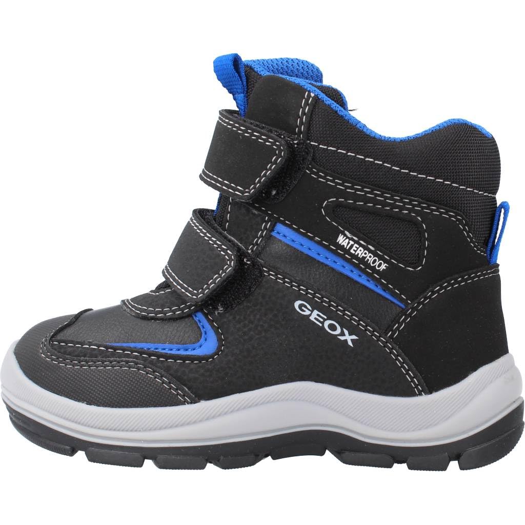 Geox Buty chłopięce FLANFIL Boy WPF, małe dziecięce buty zimowe, wodoszczelne, czarny - Schwarz Black Royal - 21 EU