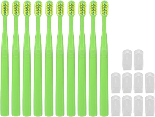 Miniatura 4 de plplaaoo 10 cepillos de dientes, cepillos de dientes ortodónticos en forma de V para aparatos ortopédicos, cepillo de dientes de cerdas suaves para