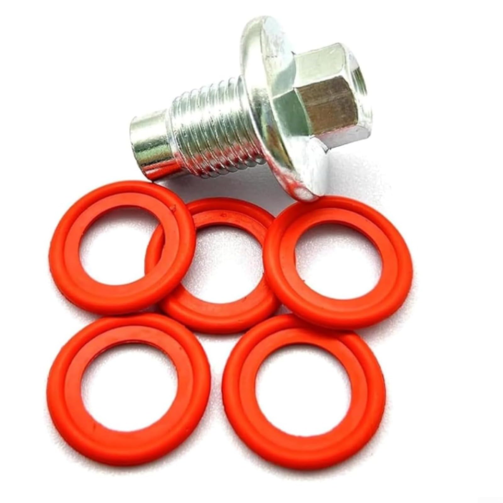 Bullone di scarico dell'olio M14x1.5 con il acciaio al carbonio rivestito dello zinco di 5 guarnizioni per GMC per la prova della perdita di honda ford