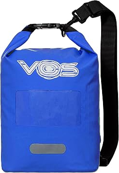 VOS Waterproof Premium Dry Bag 5L | All-purpose Bag Lightweight Dry Storage Bag Backpack for Travel, Swimming, Boating, Kayaking, Camping, Beach Blue