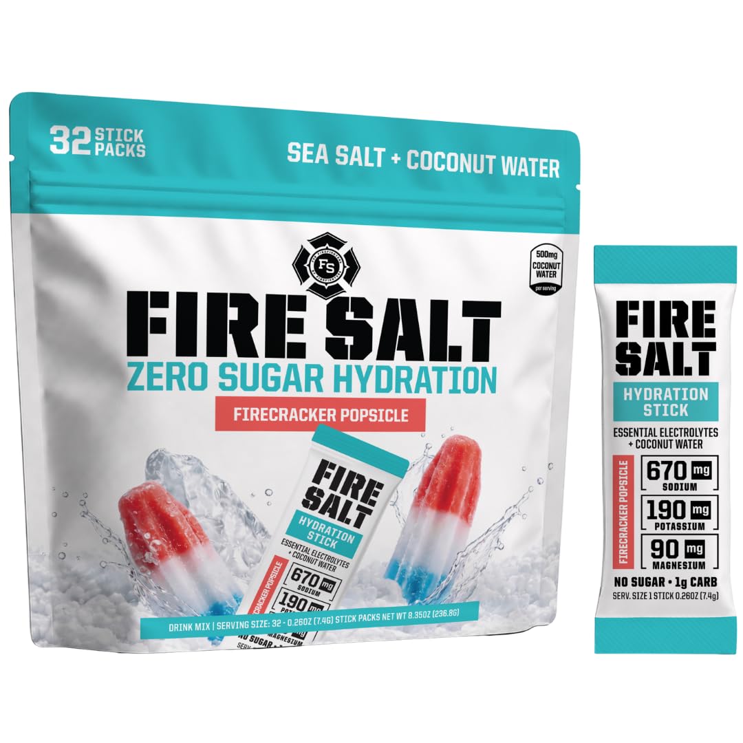 Fire Salt Variety Pack Electrolyte Hydration Sticks, Zero Sugar, 32 Count — Amazon image 18
