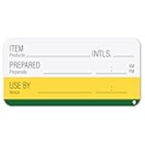 Sutter Signs Shelf Life Stickers for Food Prep – 500 Removable Food Rotation Labels – Bilingual English/Spanish Use by Food Labels – 1