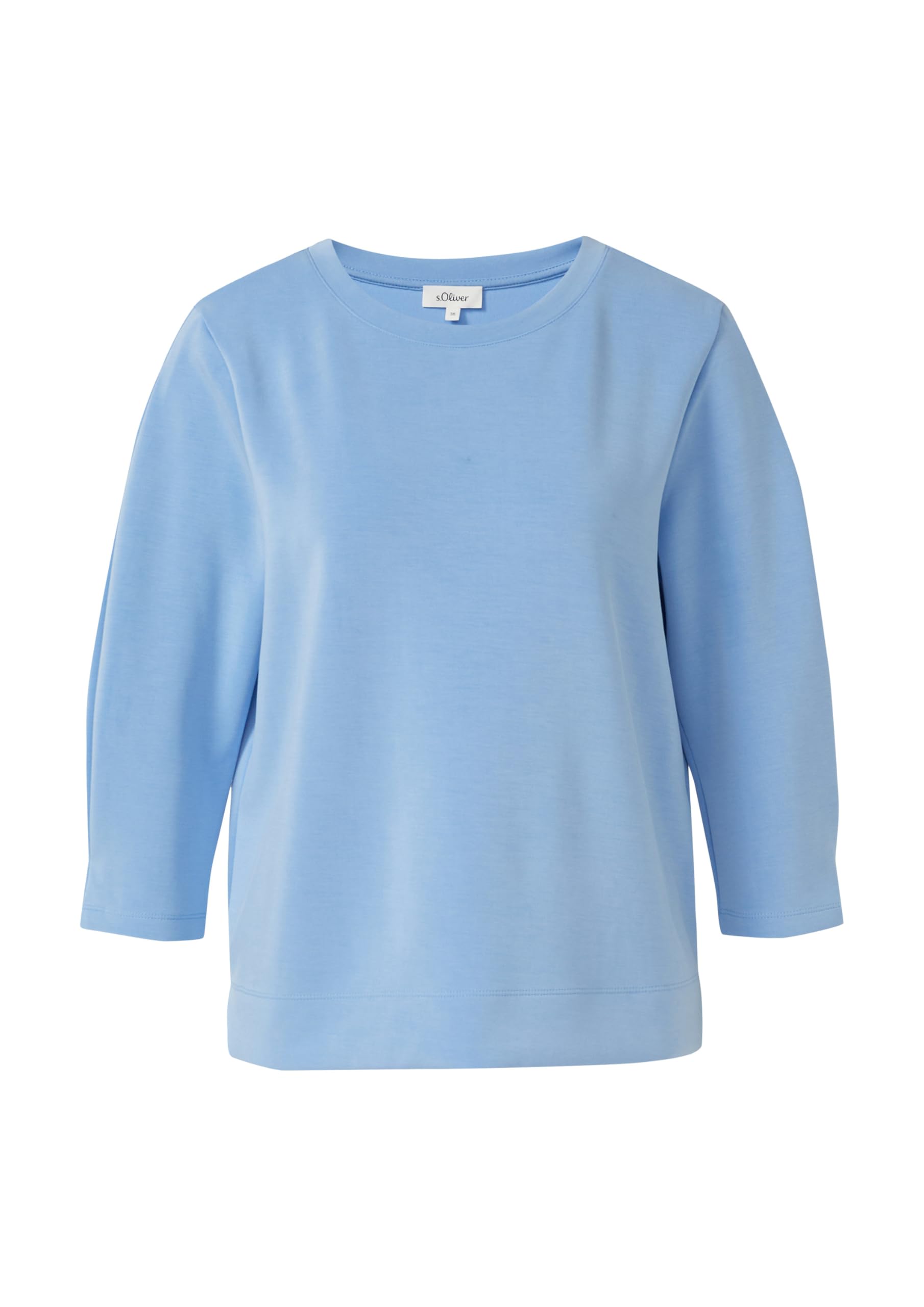 s.Oliver Sweatshirt aus Scuba mit 3/4-Arm