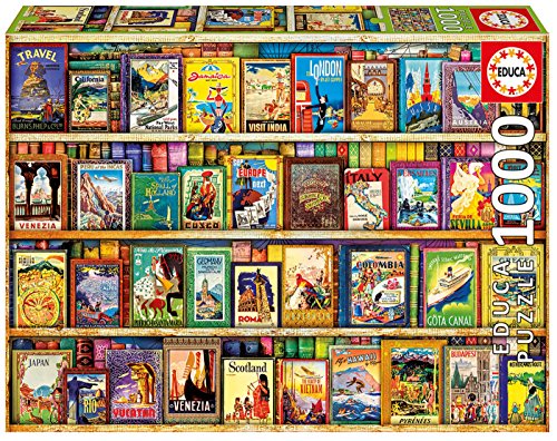 Educa World Travel Guides 1, 000Piece Puzzle- Made in Spain