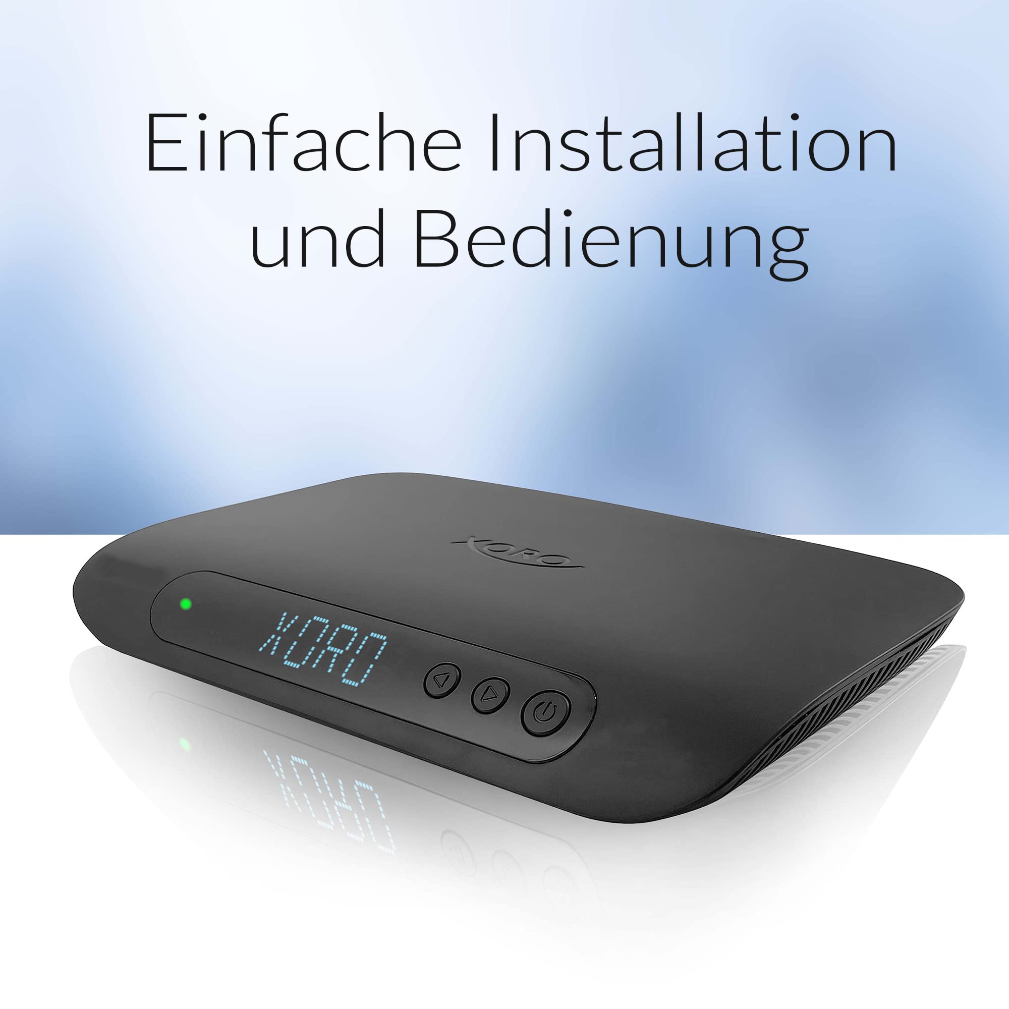 XORO HRK 7820 - HD Receiver für digitales unverschlüsseltes Kabelfernsehen (DVB-C), HDMI Anschluss, AV-Out, S/PDIF, USB 2.0 Mediaplayer, Ethernet, LED Display