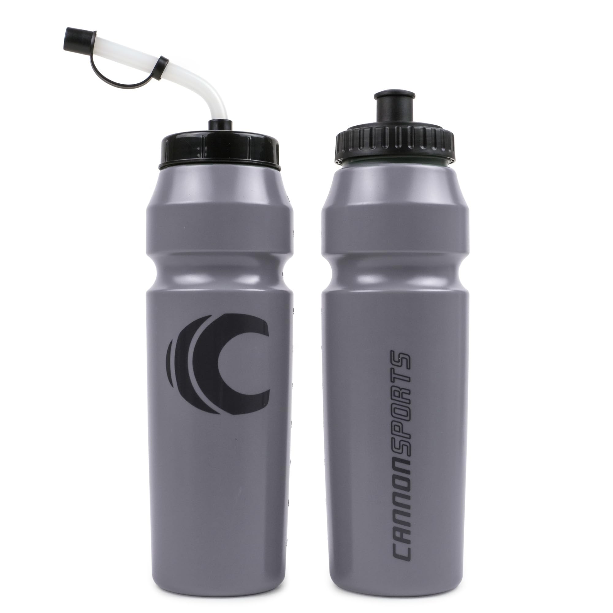 Cannon Sports 1 Liter Water Bottles 2-Pack - BPA Free With Straw & Squeeze Lids