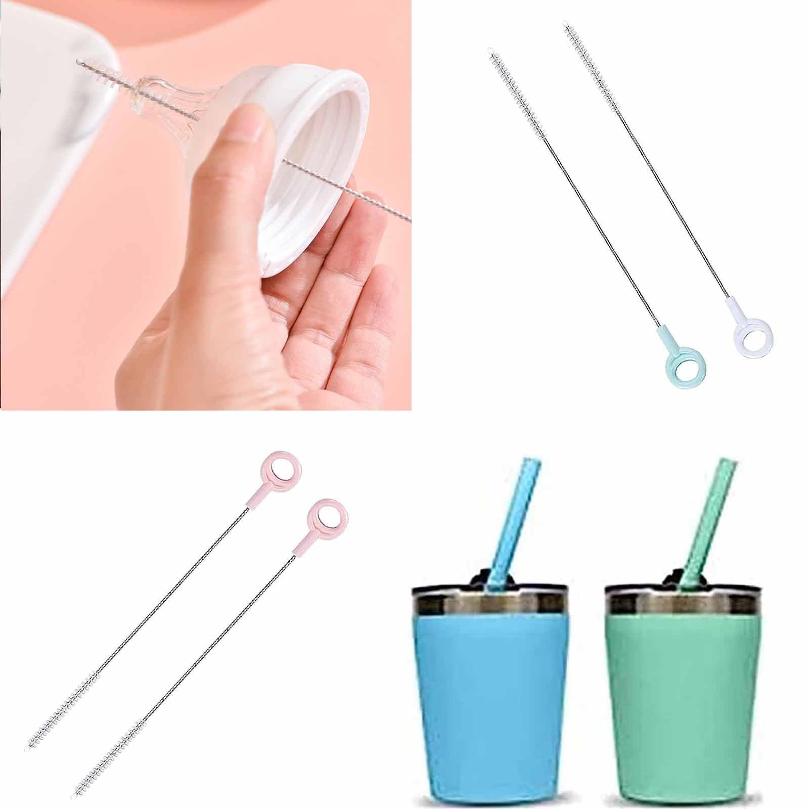 Lot De 10 Brosses De Nettoyage Pour Pailles - Longueur 20 Cm - Pour Pailles, Tuyaux, Bouteilles à Col Étroit