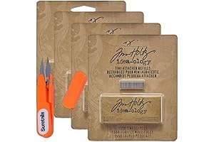 Bundle of Thread Cutter & Embroidery Scissor, Metal Tiny Attacher Refills -...