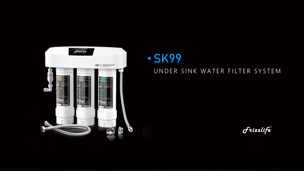 Frizzlife 3-Stage Under Sink Water Filter System SK99-NEW