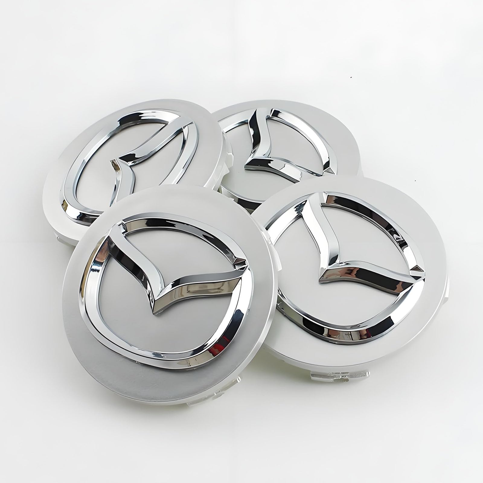 4 Stuks Auto Naafkappen voor Mazda 60mm, Wieldoppen Centrale 4 Stuks Auto Naafkappen voor Mazda 60mm, Wieldoppen Centrale