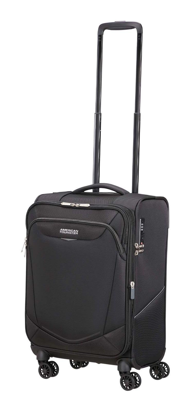 American Tourister Summerride Spinner 55/20 EXP TSA Trolley Black Negro
