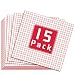JANDJPACKAGING Transfer Tape for Vinyl 12"x 12" w/Clear Alignment Grid Transfer Tape for Silhouette Cricut, Cameo Vinyl Transfer Tape for Decals, Signs, Walls, Windows 15 Sheets