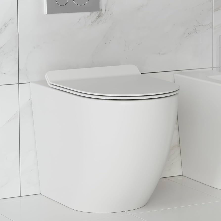 ウォッシュボード Carre Back-To-Wall Square Toilet Bowl – Swiss Madison - well