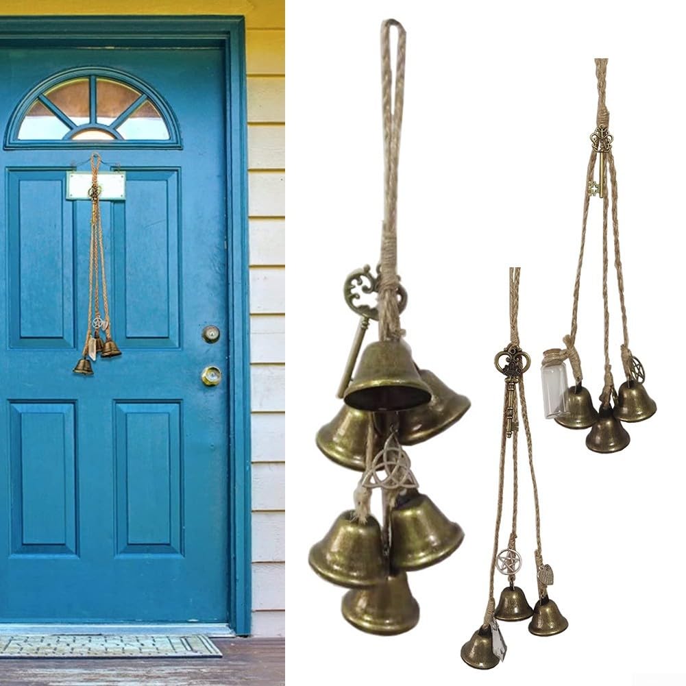 Witch Wind Chime con campane protettive per flusso di energia positiva