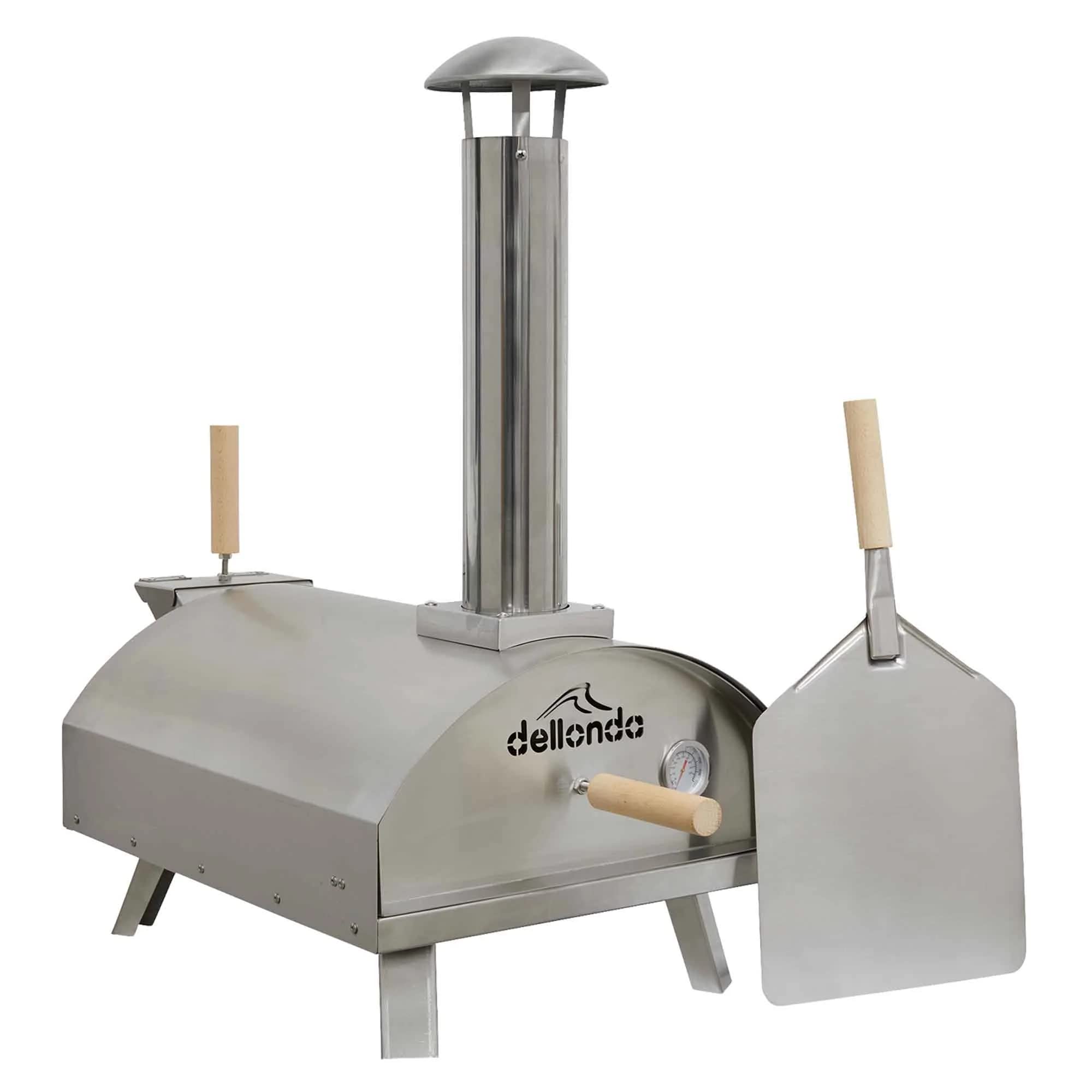 Buy Dellonda Portable WoodFired 14" Pizza Oven and Smoking Oven