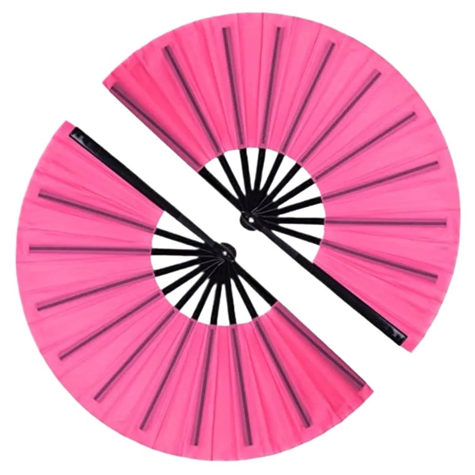 WLIHDB 10Pcs Large Folding Hand Fans Clack Handheld Fan For Party, Glitter Festival Rave For Concert for Summer(Color9)