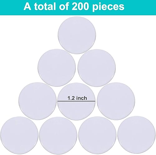 Miniatura 3 de Coopay Discos de contadores de aprendizaje de plástico de 1-15 pulgadas, discos de conteo de fichas de bingo para práctica de matemáticas y fichas