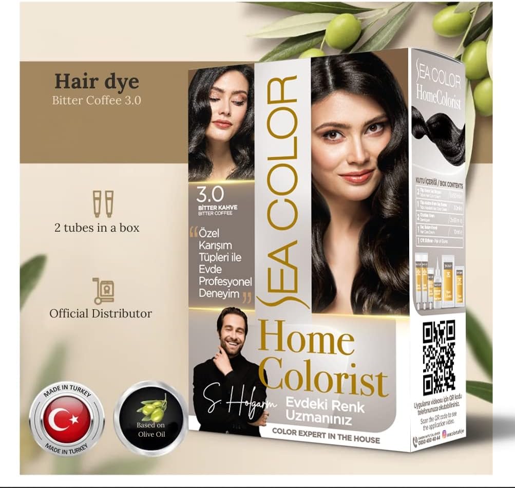 Sea Color Home Colorist Set Saç Boyası 3.0 Bitter Kahve Bıtter Coffee