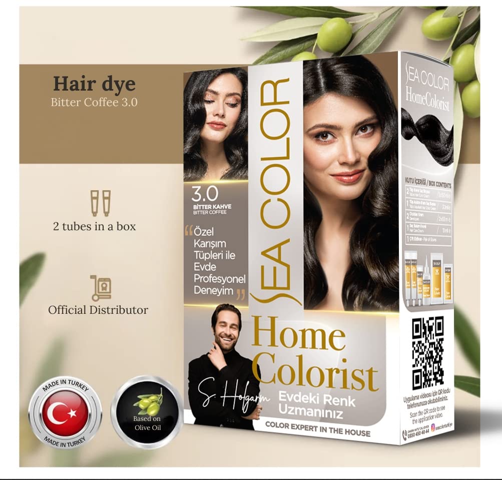Sea Color Home Colorist Set Saç Boyası 3.0 Bitter Kahve Bıtter Coffee