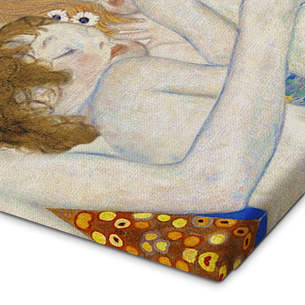 Posterlounge Gustav Klimt Mutter und Zwillinge I Leinwandbild 50 x 70 cm