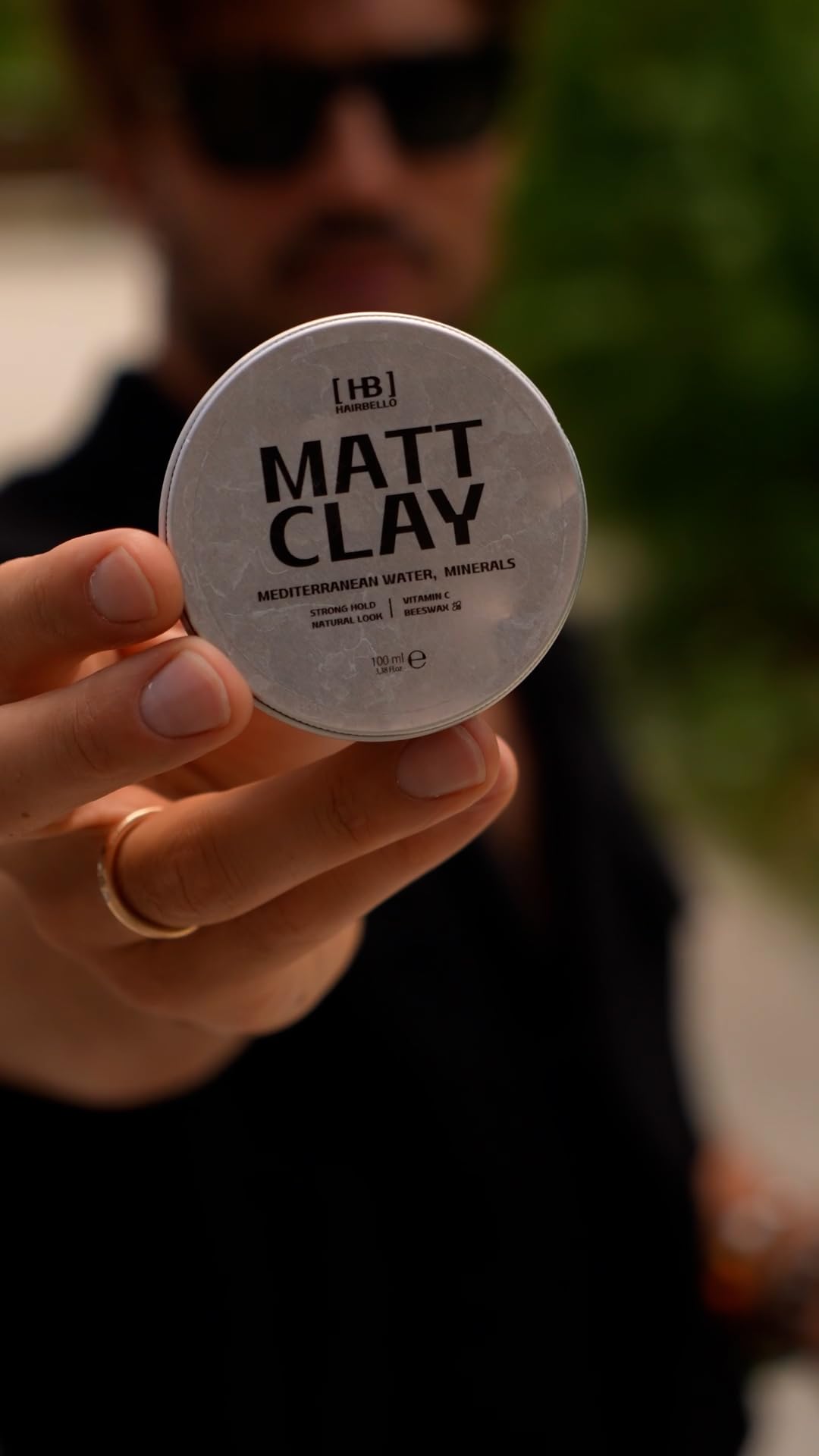 HAIRBELLO | MATT CLAY | Argilla Modellante Effetto Opaco con Acqua ricca di oligominerali del Mar Tirreno, Made in Italy