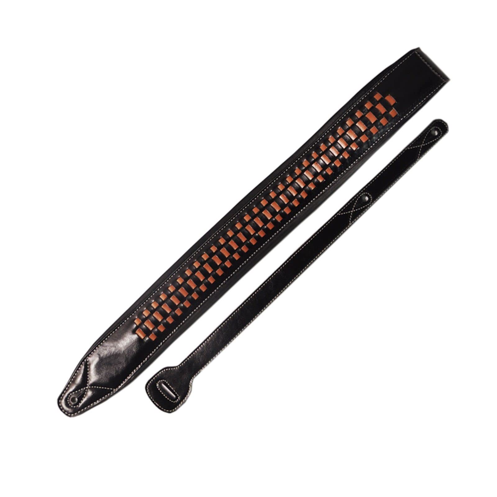 Correas de Guitarra de bajo eléctrico de Cuero Tejido a Mano, Correa de cinturón de Guitarra clásica Popular acústica Ajustable