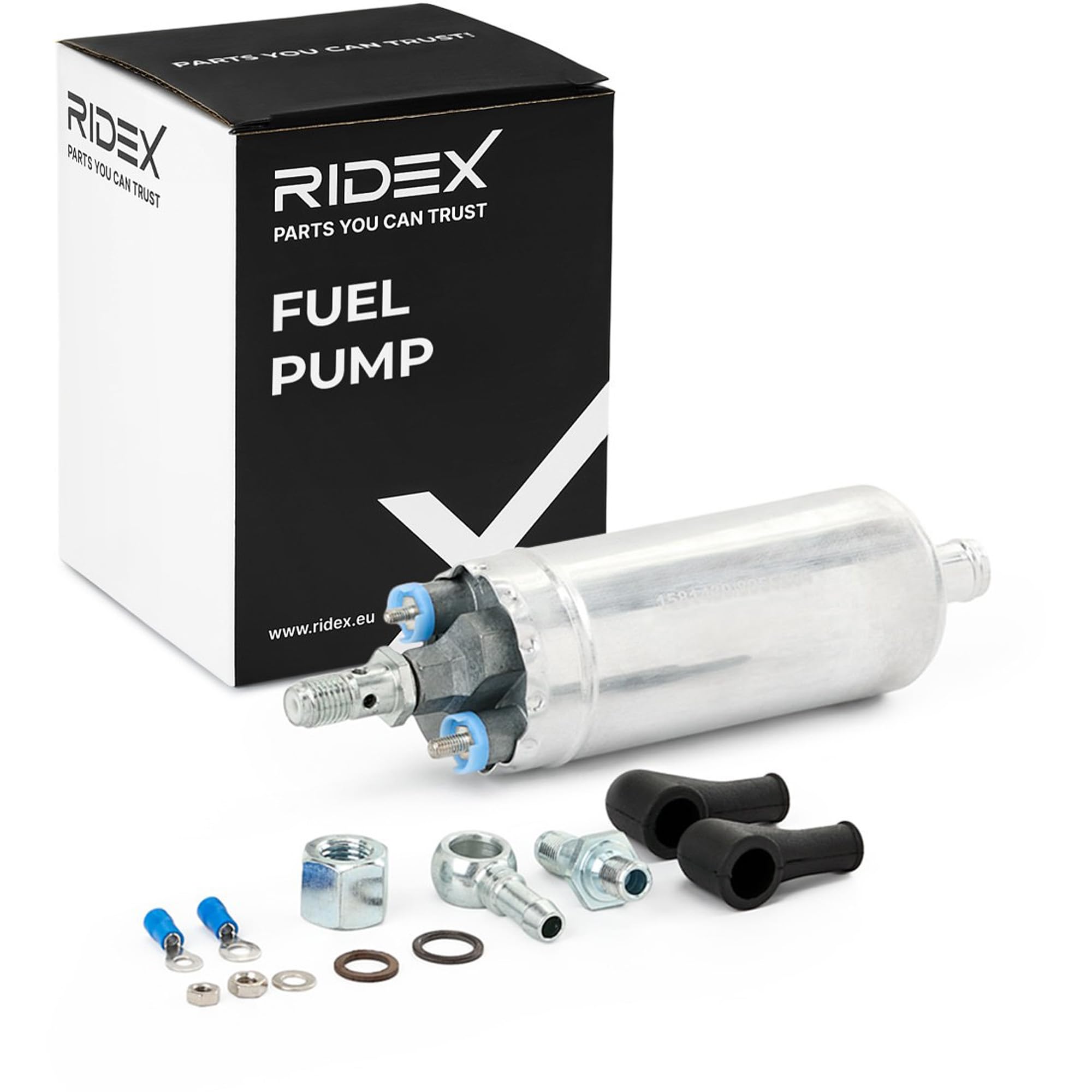 RIDEX Pompa paliwa Kompatybilny z VOLVO 240 Kombi P245, PUCH G-Modell W463, MERCEDES-BENZ Klasa G SUV Cabrio W463 Klasa E Sedan W210 Klasa E T-modell S210
