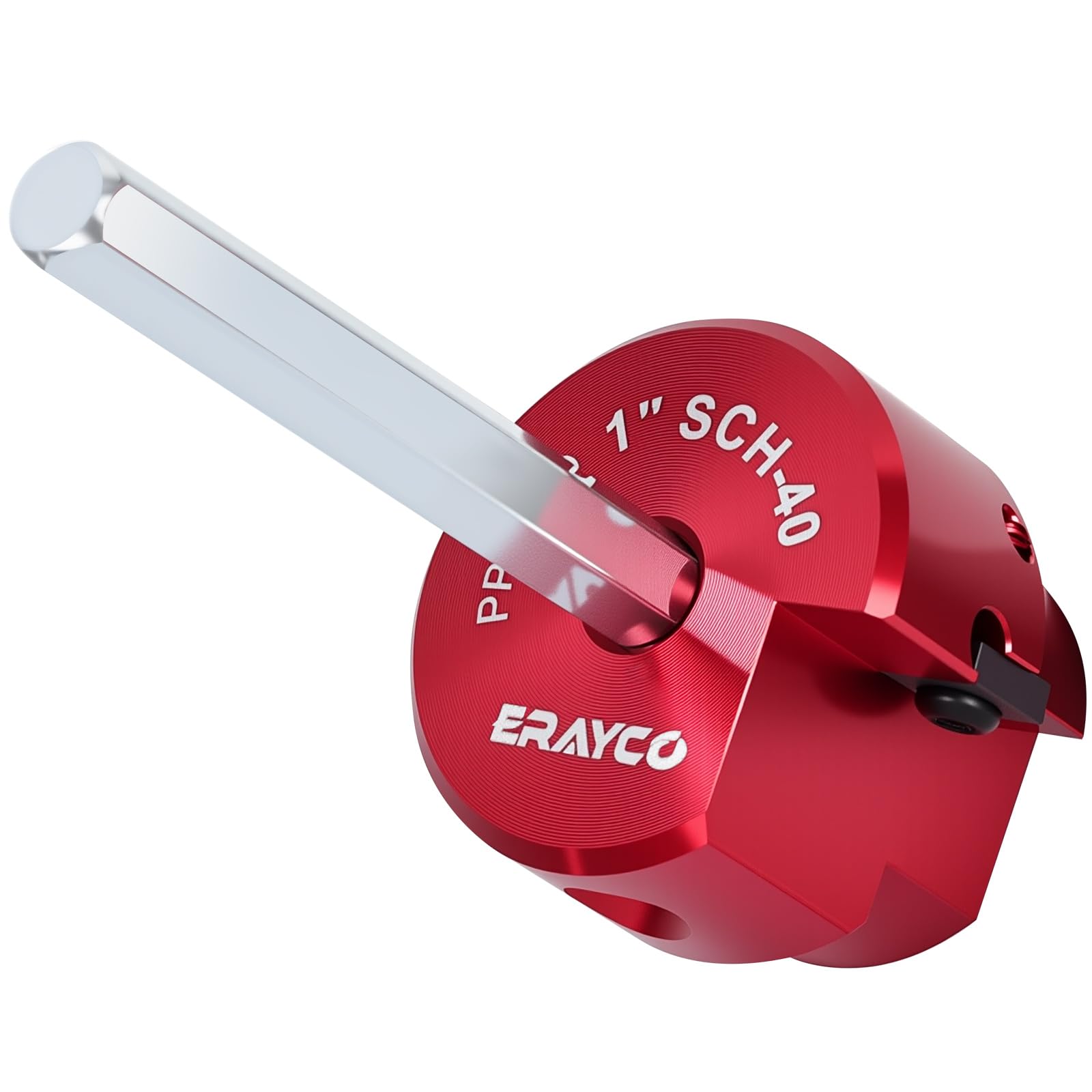 Erayco 1" PVC Pipe Reamer, Plastic Pipe Fitting Reamer Tool, Fit Standard 1/2" Drills, for Schedule 40 PVC Pipe CPVC ABS Pipe
