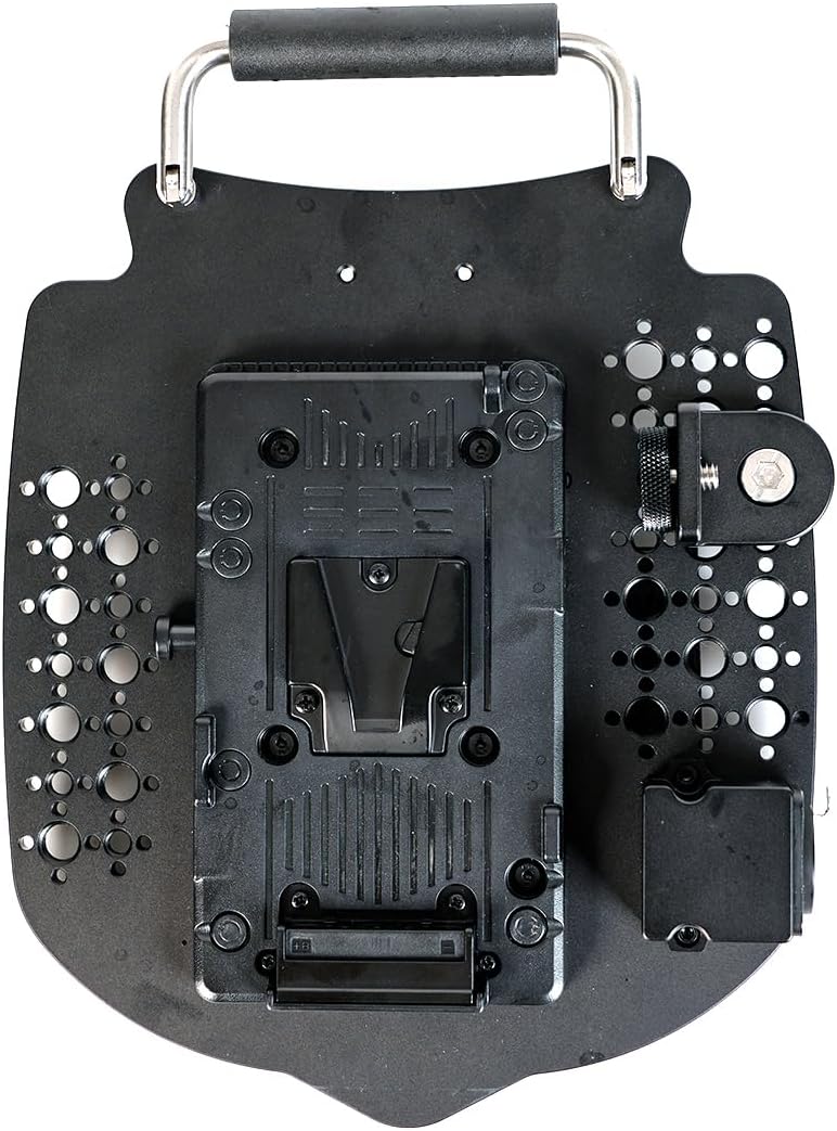 Portable V-Mount Battery Plate, Handle Fixing Board with XLR 3Pin Power Output for ARRI mini LF, RED Sony Camera (V-Mount Portable)