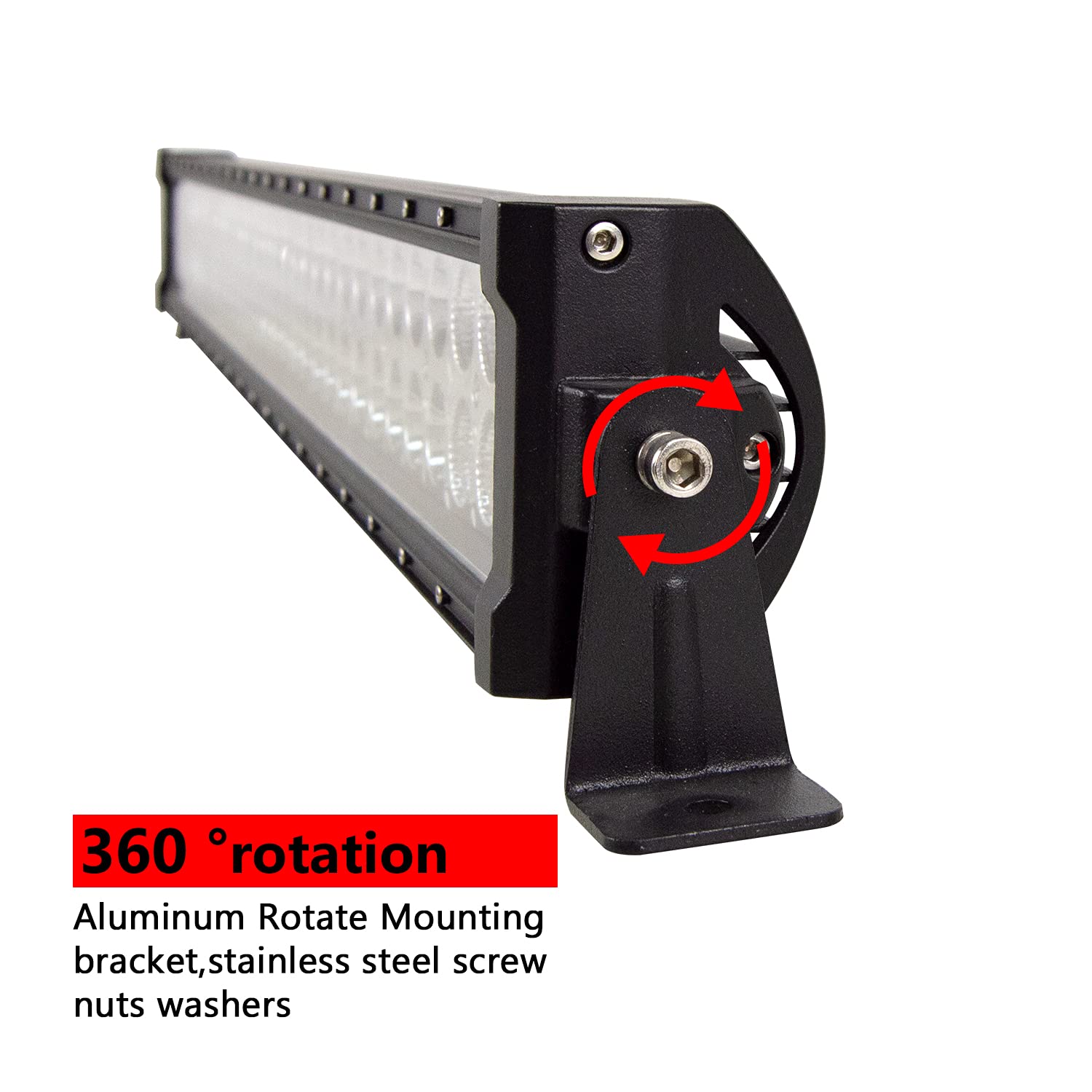 PICAA Listwa świetlna LED, 32 cale 79 cm 180 W Spot/Flood Combo, 2 rzędy
