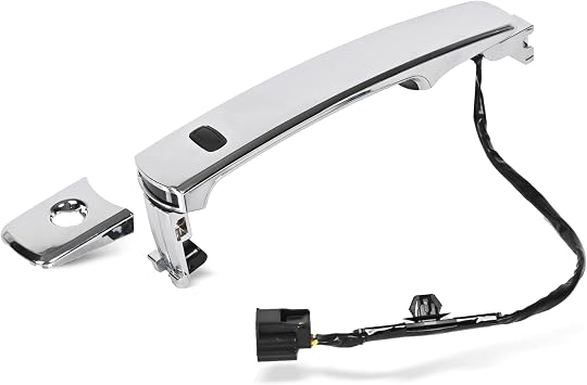 EKLN Exterior Chrome Door Handle Front Left Driver Side Compatible with Nissan Rogue 2010-2013,with Smart Keyless Entry System and Sensor Replaces OE# 80640-CZ31B, 80645-CA000