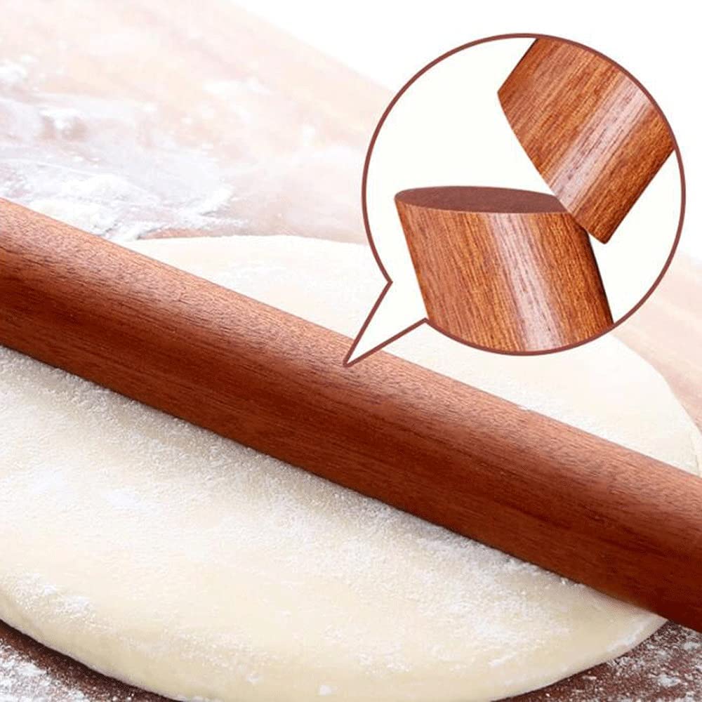 Holz Nudelholz Teigroller Nudelhölzer Nudelholz aus Holz Küche Haushalt herzhaftes Nudelholz aus Holz Antihaft-Nudelschälnadel