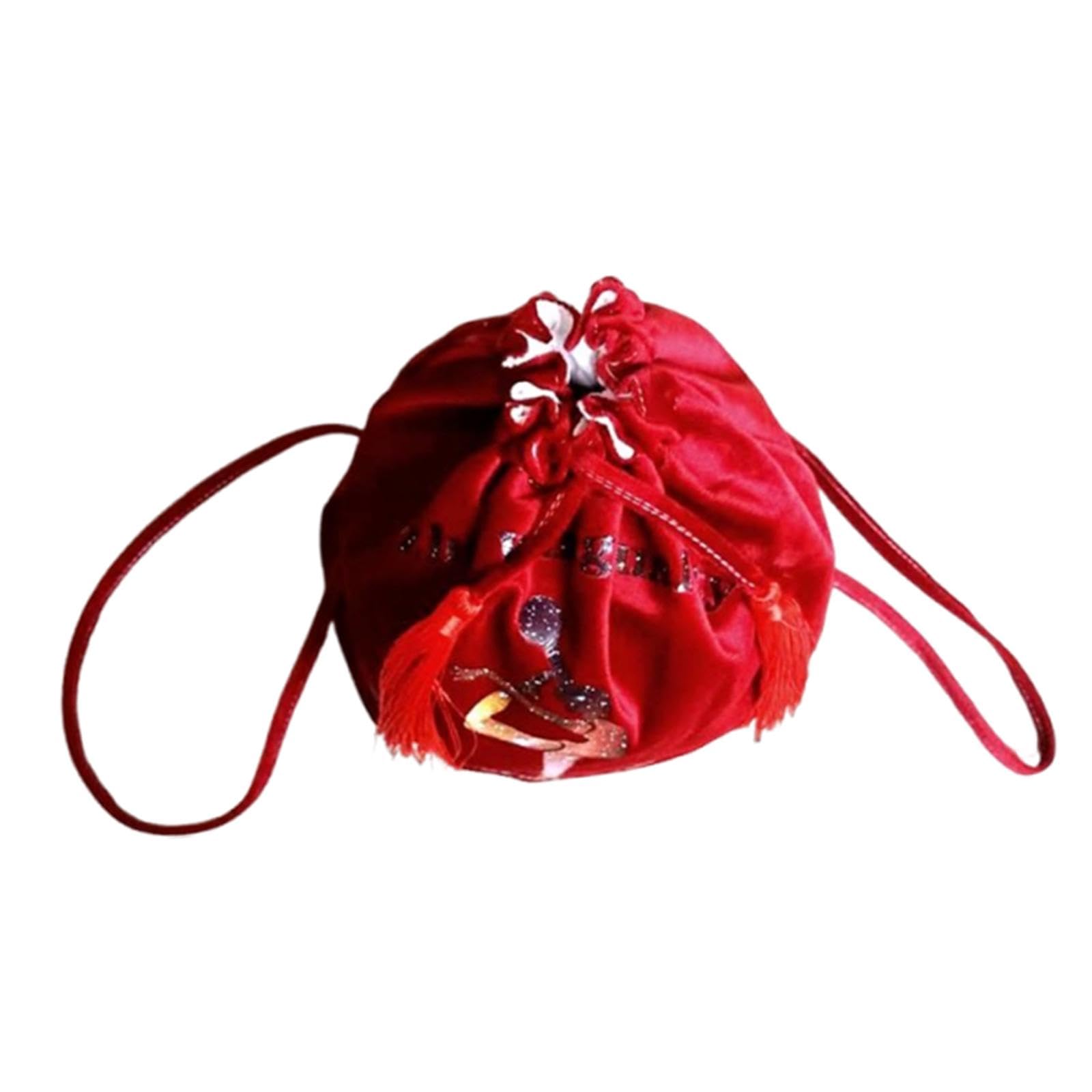Gymnastics Ball Backpack Sack Fashion Dance Bag for Beach Swim Birthday Gift Red L-image-13