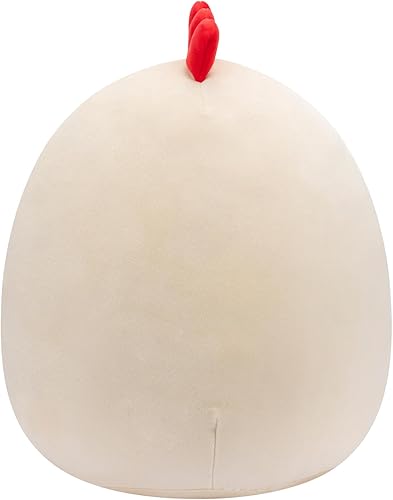 Miniatura 3 de Squishmallows Gallo Todd Beige Original de 12 pulgadas con cesta de flores - Peluche oficial de Jazwares