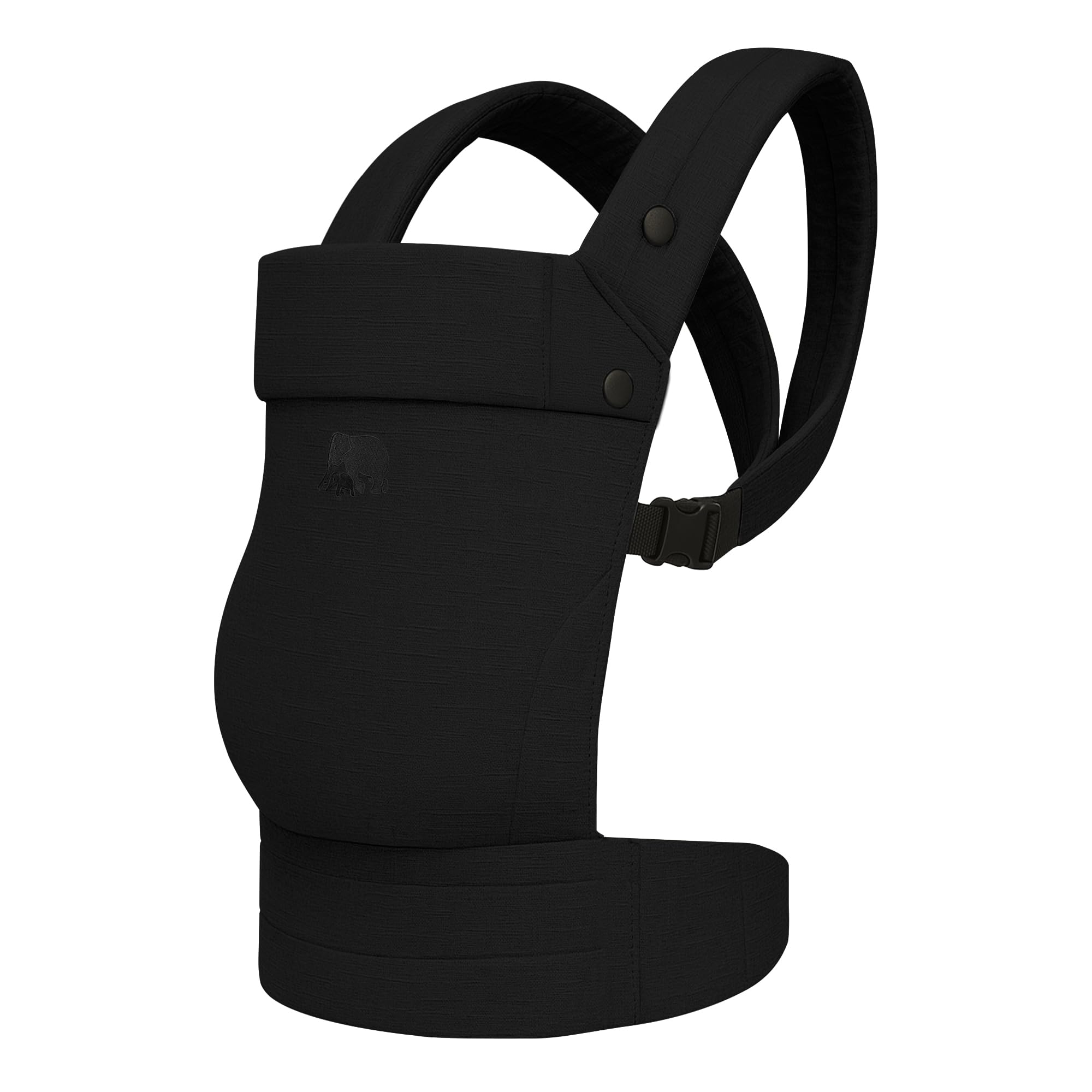 Deryan Amora Porte-bébé 4-en-1, Ergonomique, 4 façons de porter, Convertible, Confortable, Lanières Rembourrées, Ajustable, Support de Tête, Pour Bébés De 0 à 20 kg (0 à 2 ans), Noir