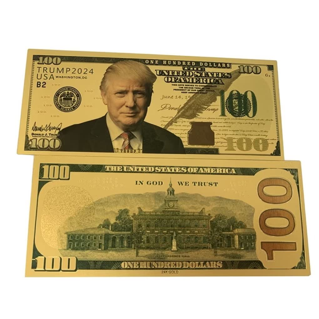 Novelty Dollar Bills 5-Pack Donald Trump Bitcoin Dollar Bills - Collectible  Novelty Banknotes For Bookmarks & Decor 1976 2 Dollar Bill