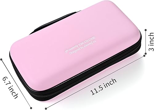 Miniatura 20 de Funda para DVD, estuche de CD EVA, organizador de almacenamiento, portátil, protector de DVD, soporte para billetera para coche