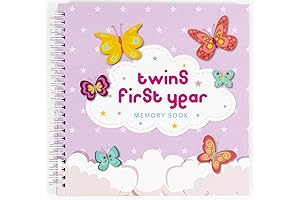 Capture Precious Memories: Twin Baby's First Year Hardcover Memory Book