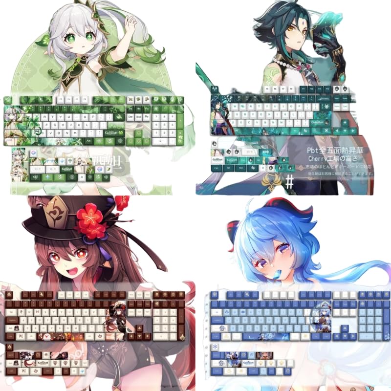 Amazon.co.jp: 【Maxg】原神 キーキャップ グッズ PBT 染め 胡桃
