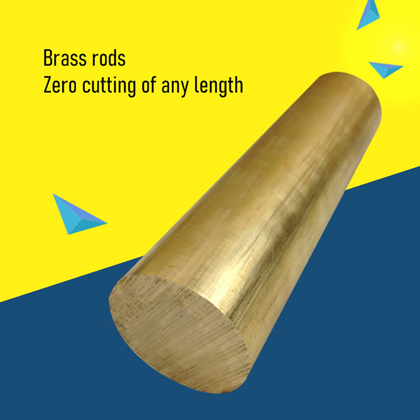 H62 Messingstäbe Massiver Messingstab Runder Messingstab 7mm 8mm 9mm Bis 25mm Durchmesser 10.2cm Länge Kupferstab Für Heimwerker Driftstanzen Drehmaschinen