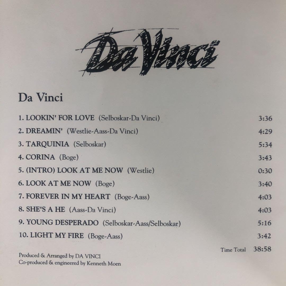 帯付き！国内盤！DA VINCI/ ダ・ヴィンチ/ 1993年 Amazon.co.jp: 帯付き！国内盤！DA VINCI ダヴィンチ 1993年
