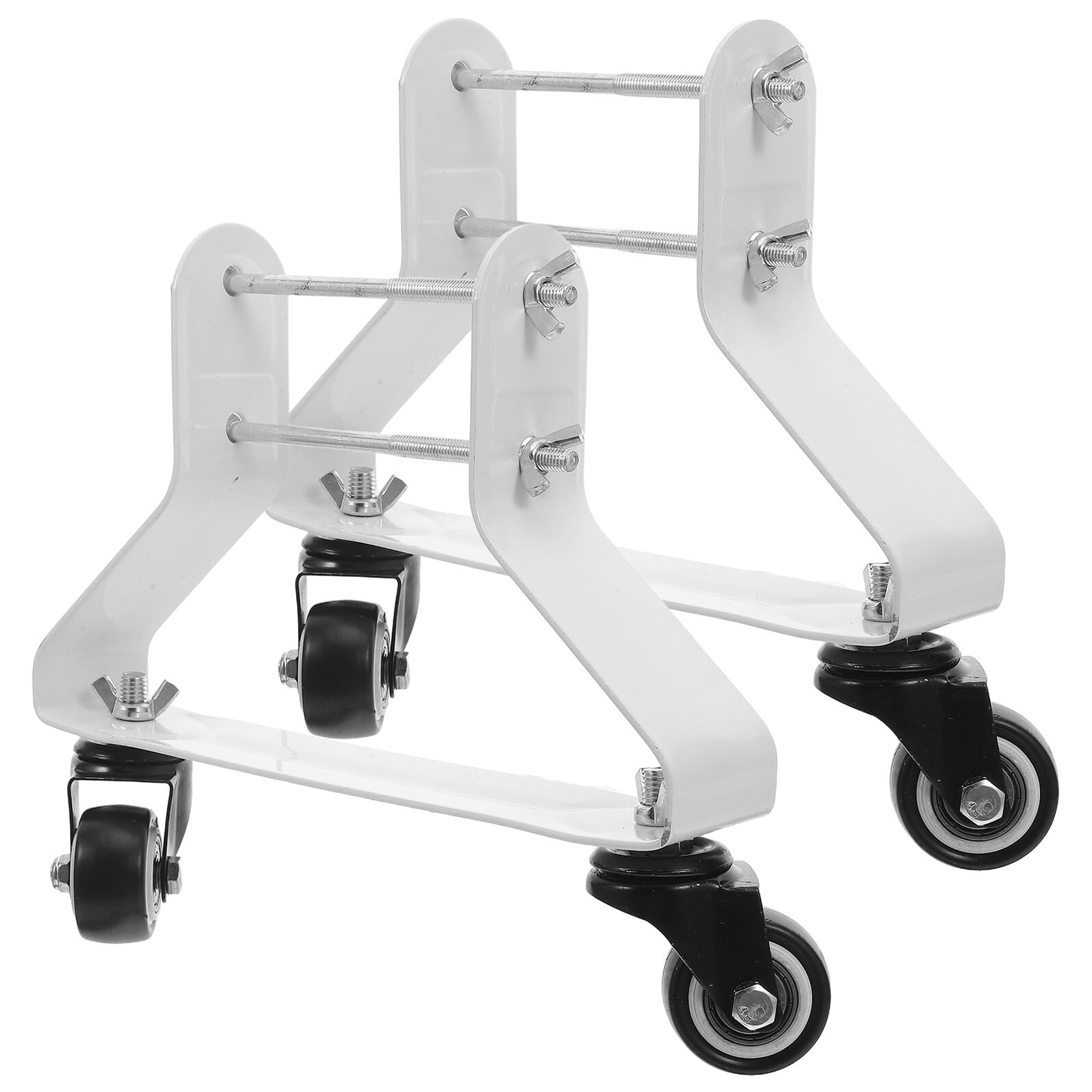 Confezione da 2 staffe di supporto per riscaldatori pesanti con ruote girevoli, design robusto e facile da spostare per riscaldamento elettrico del radiatore perfetto per uso domestico e ufficio