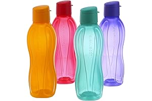 Aquaslim Flip Top Water Bottle 750ml - 4pcs set in multiple colors