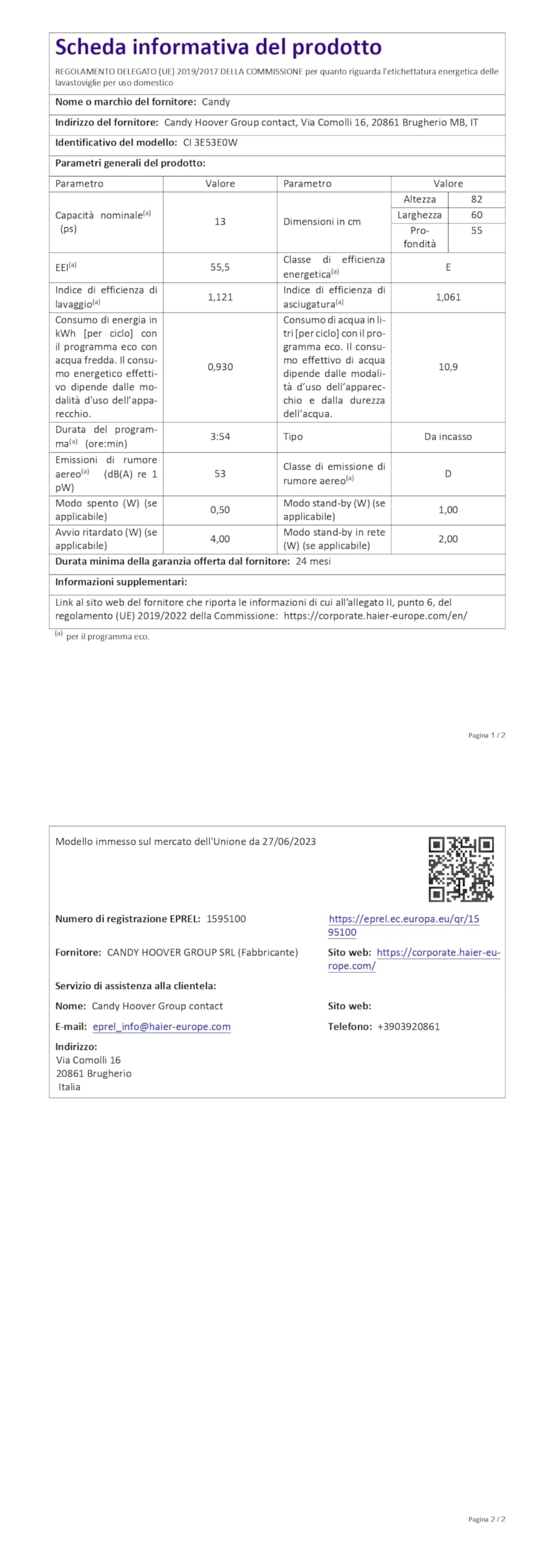 Lavastoviglie Candy Rapidò Integrabile 60cm Con Wi-Fi: 13 Servizi, Super Silenziosa E Programmabile Da App! - Foto 8