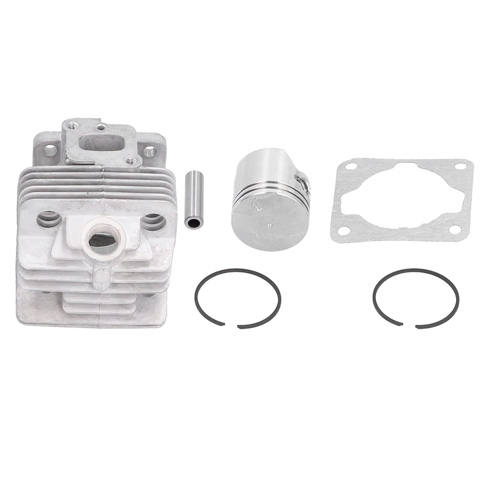 Set Guarnizioni Perno Fasce Elastiche Cilindro da 34 Mm, Parti di Ricambio Professionali per Decespugliatore Decespugliatore TL26 CG260 1E34F, con Acciaio di Alta qualità e