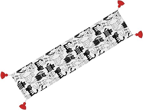 Miniatura 2 de Camino de mesa de Navidad de 60 pulgadas de largo, camino de mesa de otoño para mesa de comedor, decoraciones de Navidad, camino de mesa de café con