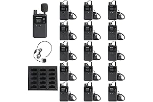 AGJ Rechargeable Wireless Tour Guide System (1 Transmitter, 1 Charger, Simultaneous Interpretation)