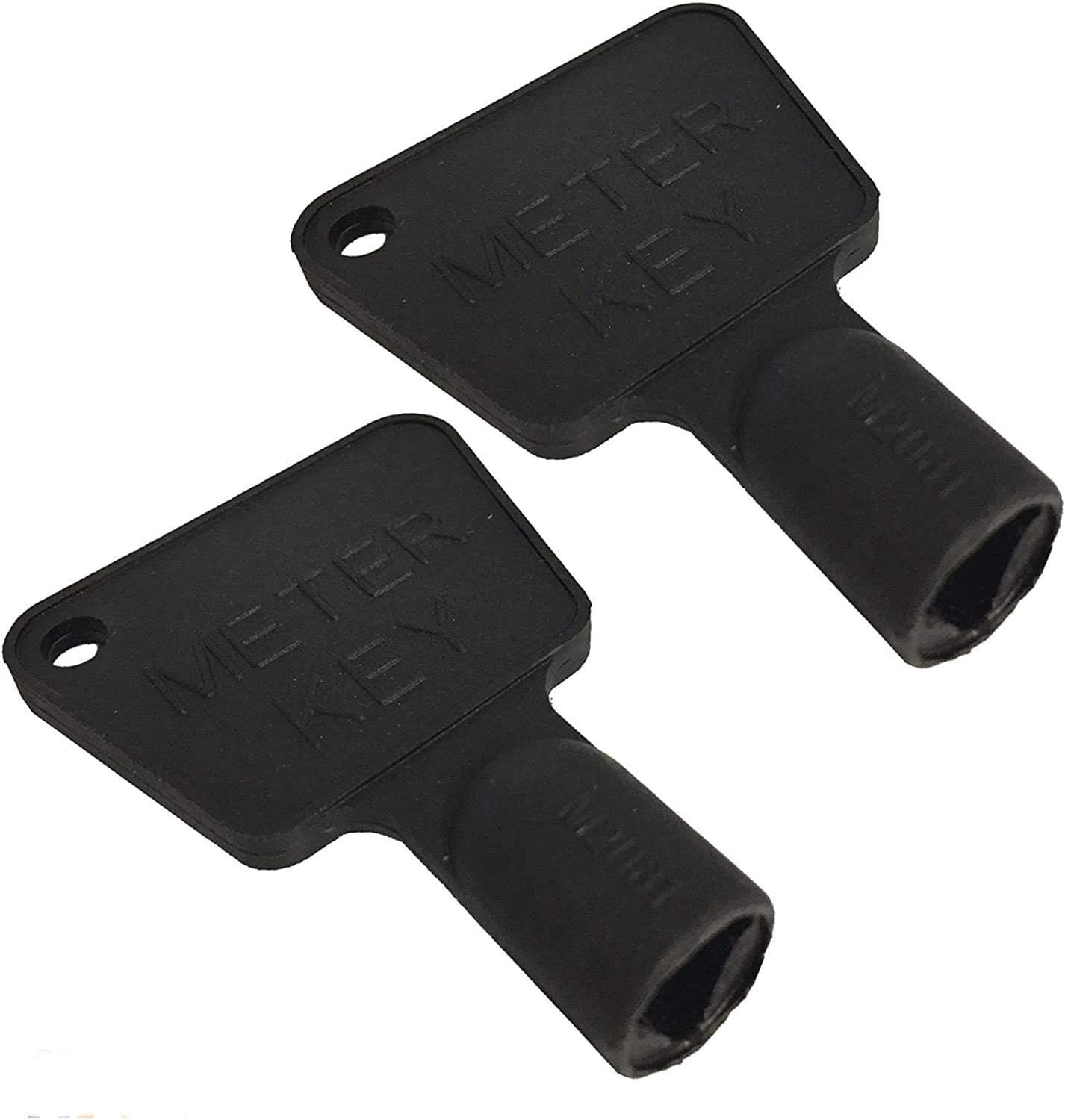 fiXte® Triangular Gas Electric Utility Meter Box Key Black Plastic