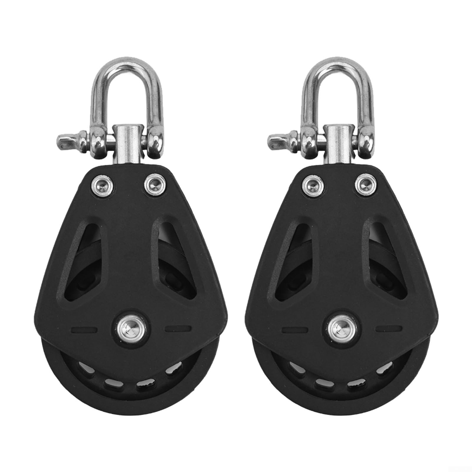 Schwerlast Seilrolle Einzelrolle Block Umlenkrolle für Segelboot Marine Zubehör mit 460kg Belastbarkeit für 10mm Seile